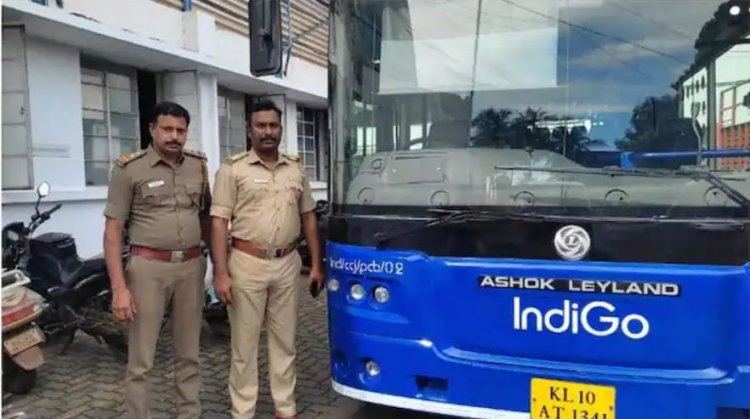 നികുതികുടിശ്ശിക വരുത്തിയ ഇൻഡിഗോയുടെ ബസ് കസ്റ്റഡിയിലെടുത്ത്  സർക്കാരിന്റെ പ്രതികാരം