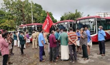 ആദ്യം ശമ്പളം പിന്നെ പരിഷ്കരണം; കെഎസ്ആര്‍ടിസി സിറ്റി സർക്കുലർ ഇലക്ട്രിക് ബസ് സർവീസിനെതിരെ സിഐടിയു