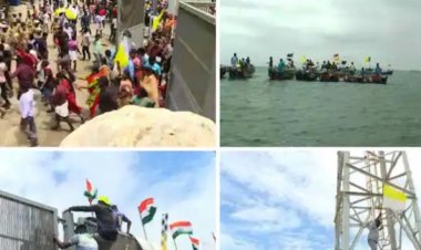 തുറമുഖം വളഞ്ഞു; കരുത്ത് കാട്ടി മത്സ്യത്തൊഴിലാളികള്‍ 