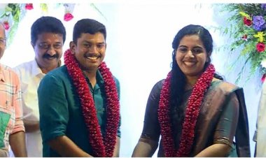 മേയർ ആര്യാ രാജേന്ദ്രനും എംഎൽഎ സച്ചിൻ ദേവും വിവാഹിതരായി