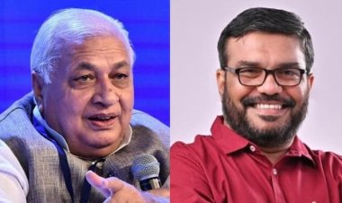 മന്ത്രി എം.ബി.രാജേഷും ചീഫ് സെക്രട്ടറി വി പി ജോയിയും രാജ്ഭവനിലെത്തി ഗവര്‍ണറെ  കണ്ടു