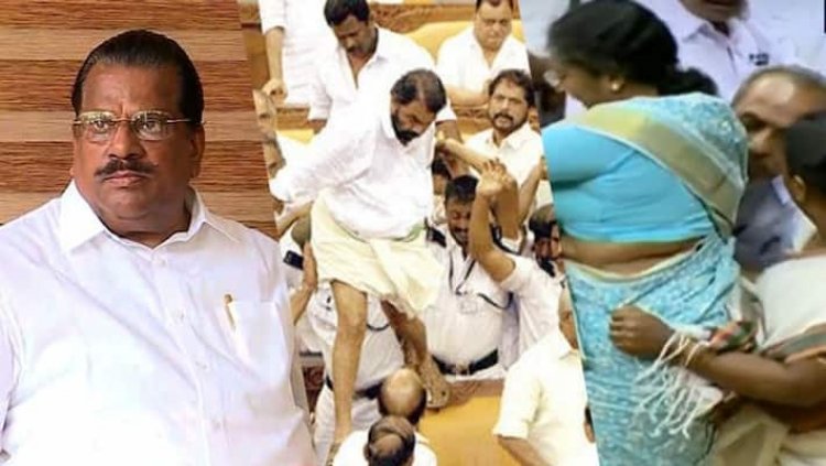 ശിവൻകുട്ടിയെ തല്ലി വീഴ്ത്തി ബോധംകെടുത്തി, വനിതാ എംഎൽഎമാരെ കയറിപ്പിടിച്ചു യുഡിഎഫിനെതിരെ ജയരാജൻ  