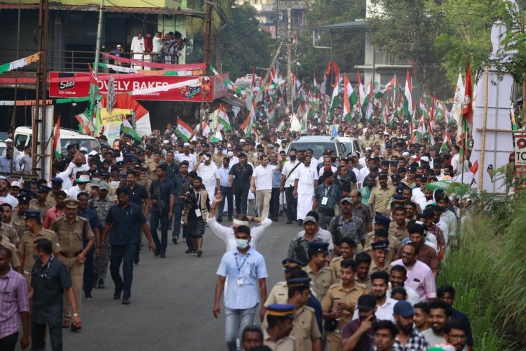 പച്ച വിരിച്ച മലപ്പുറത്തേക്ക് രാഹുൽ ​ഗാന്ധിയുടെ ഹരിത സൗഹൃദ മഹായാത്ര