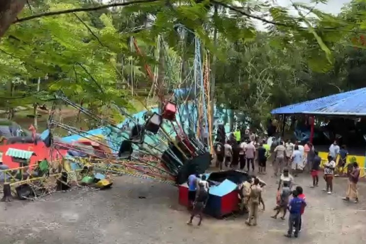 തിരുവനന്തപുരത്ത് അമ്യൂസ്മെന്റ് പാർക്കിൽ റൈഡ് തകർന്നുവീണ് അപകടം: നിരവധി  പേർക്ക് ഗുരുതര പരിക്ക്