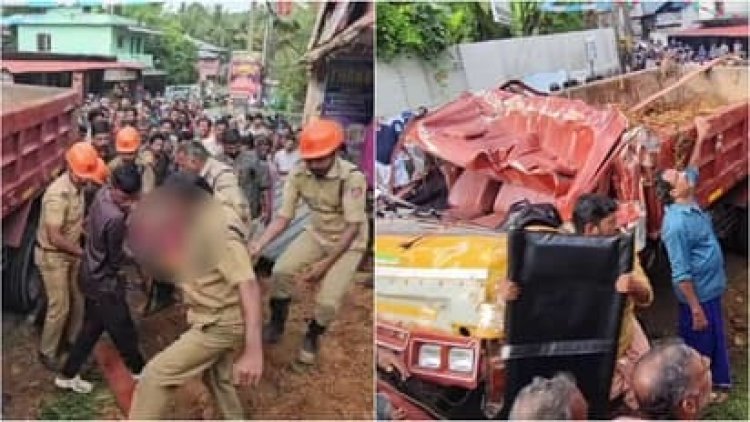 നിയന്ത്രണം വിട്ട ടിപ്പർ ബസ് സ്റ്റോപ്പിലേക്ക് ഇടിച്ചുകയറി അപകടം; മൂന്ന് പേർക്ക് ദാരുണാന്ത്യം; മരിച്ചവരിൽ പത്താം ക്ലാസ് വിദ്യാർത്ഥിയും