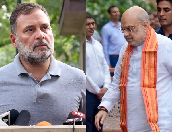 തത്ത പറയും പോലെ ഉത്തരം ; രാഹുലിന് കൈകൂപ്പി അമിത്ഷാ