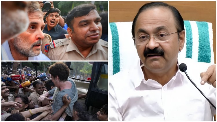 രാഹുൽ ഗാന്ധിയുടെ അറസ്റ്റിൽ പ്രതിഷേധം ശക്തം; കേന്ദ്ര സർക്കാരിനെതിരെ വി.ഡി. സതീശൻ