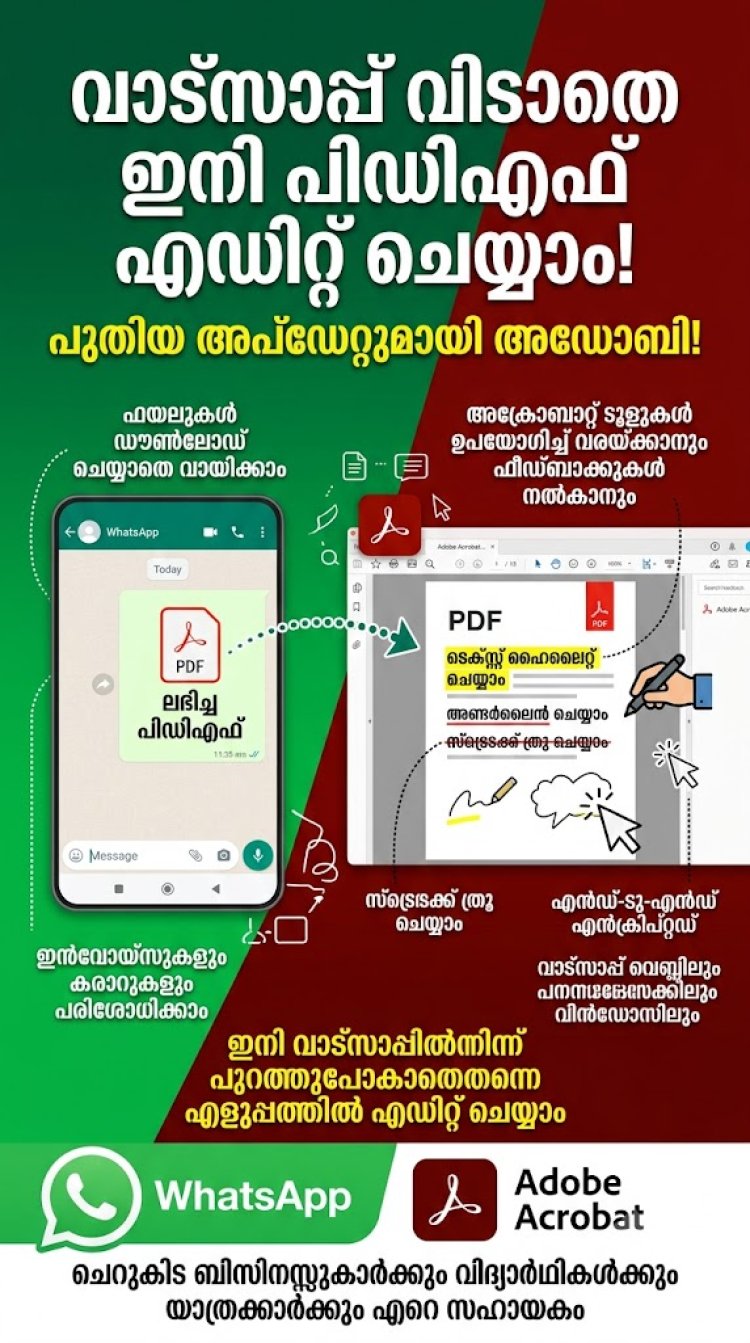 വാട്സാപ്പിൽ ഇനി പി.ഡി.എഫ് തുറക്കാൻ കൂടുതൽ എളുപ്പം