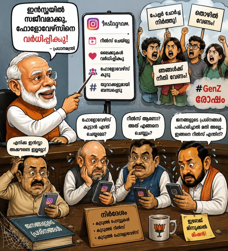 യുവജനരോഷം ഭയന്ന് ഇൻസ്റ്റഗ്രാമിലേക്ക്'; കേന്ദ്ര മന്ത്രിമാർക്ക് പ്രധാനമന്ത്രിയുടെ പുതിയ നിർദേശം