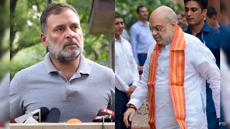 തത്ത പറയും പോലെ ഉത്തരം ; രാഹുലിന് കൈകൂപ്പി അമിത്ഷാ