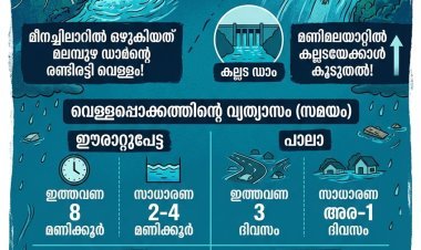 മീനച്ചിലാറ്റിലൂടെ ഒഴുകിയത് മലമ്പുഴ ഡാമിന്റെ ഇരട്ടി വെള്ളം; മണിമലയാറ്റിൽ കല്ലടയേക്കാൾ കൂടുതൽ