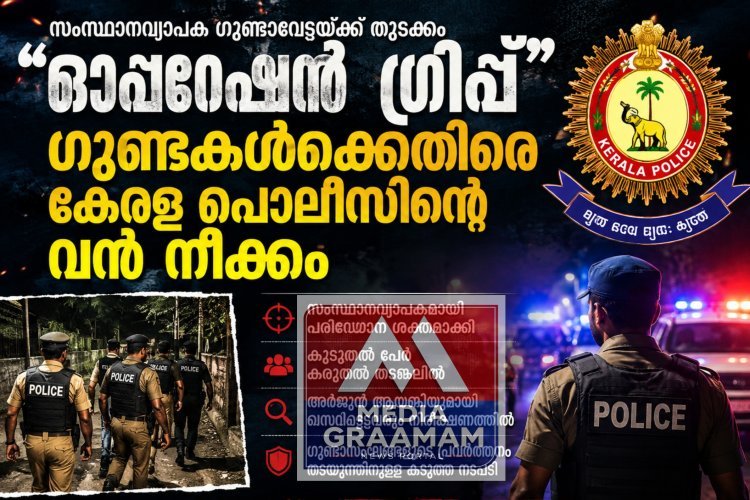 "ഓപ്പറേഷൻ ഗ്രിപ്പ്" — ഗുണ്ടകൾക്കെതിരെ കേരള പൊലീസിന്റെ വൻ നീക്കം