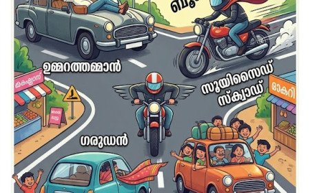 റോഡിലെ ചില ട്രബിൾ 'ജ്യേഷ്ഠാനുജന്മാർ'!