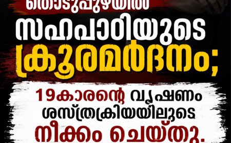 ഹോസ്റ്റലിലെ ലഹരി ഉപയോഗം അധ്യാപകരെ അറിയിച്ചതിന് 19കാരന് ക്രൂരമർദനം; വലത് വൃഷണം നീക്കം ചെയ്തു