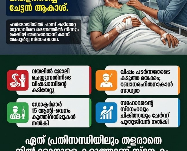 ജീവൻ നിലനിർത്താൻ 150-ലധികം അടി! സഹോദരന്റെ സ്നേഹം അരുണിന് പുതുജീവൻ നൽകി!