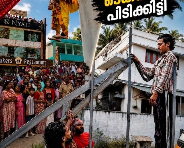 ആകാശത്ത് കൃഷ്ണൻ "എയറിൽ"; ഇതെങ്ങനെ? തൃപ്പൂണിത്തുറയെ അമ്പരപ്പിച്ച നിശ്ചലദൃശ്യത്തിന് പിന്നിലെ മാജിക് ഇതാണ്!