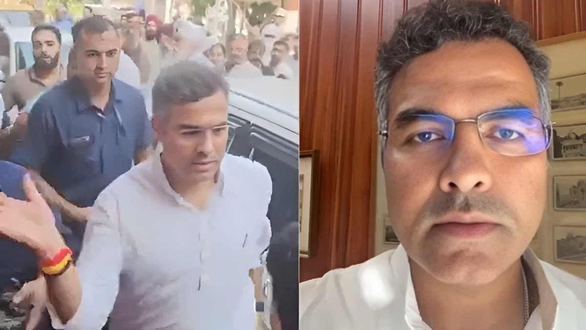 റോഡ് അഴിമതി ചോദ്യം ചെയ്തപ്പോൾ കയ്യേറ്റം; പർവേഷ് വർമക്കെതിരെ പ്രതിഷേധം