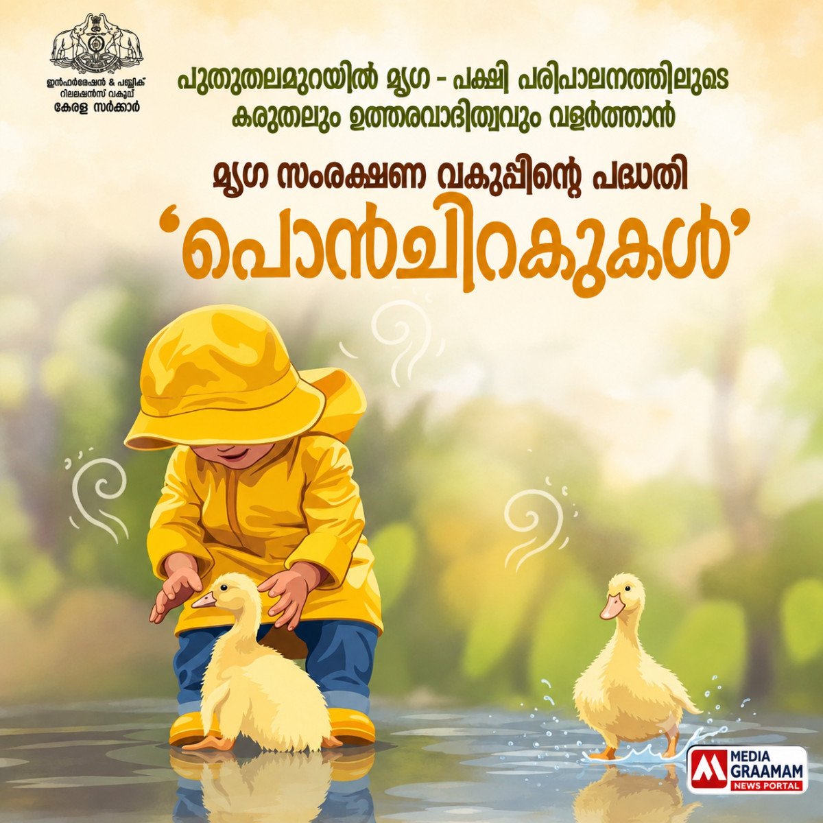 കുരുന്നു മനസ്സുകളിൽ കരുതലിന്റെ പൊൻചിറകുകൾ; വിദ്യാർഥികൾക്ക് സൗജന്യമായി താറാവുകുഞ്ഞുങ്ങൾ