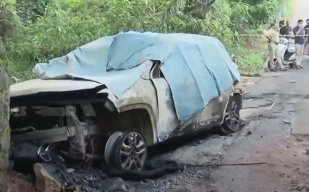 കോഴിക്കോട് ചേവായൂരിൽ കാർ മതിലിലിടിച്ച് തീപിടിച്ചു; യാത്രികന് ദാരുണാന്ത്യം