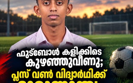 ഫുട്‌ബോൾ കളിക്കിടെ പെട്ടെന്ന് കുഴഞ്ഞുവീണു; പ്ലസ് വൺ വിദ്യാർഥി ദിൽരാജിന് ദാരുണാന്ത്യം
