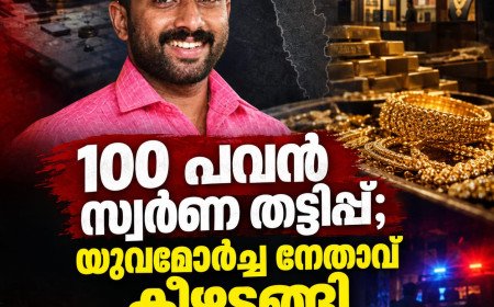 100 പവൻ സ്വർണ തട്ടിപ്പ്; യുവമോർച്ച നേതാവ് രാഹുൽ രാധാകൃഷ്ണൻ കീഴടങ്ങി