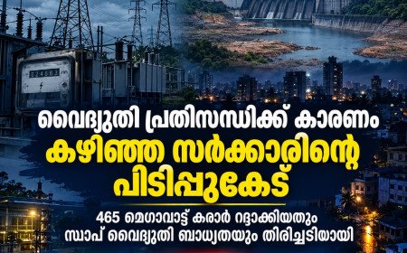 വൈദ്യുതി പ്രതിസന്ധിക്ക് കാരണം കഴിഞ്ഞ സർക്കാരിന്റെ പിടിപ്പുകേട്; 465 മെഗാവാട്ട് കരാർ റദ്ദാക്കിയതും സ്വാപ് ബാധ്യതയും തിരിച്ചടിയായി