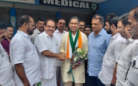 നേതാക്കൾക്ക് കാസർഗോഡ് ഡിസിസിയിൽ സ്വീകരണം