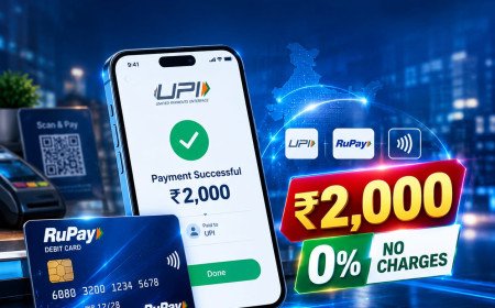 ₹2,000 വരെ UPI ഇടപാടുകൾക്ക് ഫീസില്ല; RuPay കാർഡ് പേയ്മെന്റുകൾക്കും ചാർജില്ല