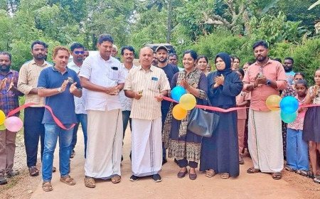ബന്നൂർ ഉന്നതിയിൽ കോൺക്രീറ്റ് റോഡ് യാഥാർഥ്യമായി; ഉദ്ഘാടനം നിർവഹിച്ചു