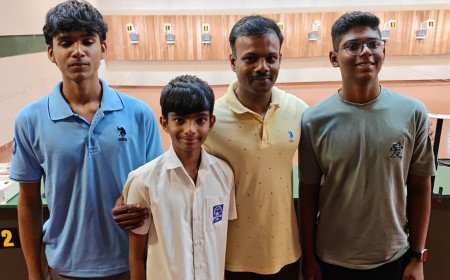 കാസർകോട് ജില്ലാ ഷൂട്ടിംഗ് ചാമ്പ്യൻഷിപ്പിൽ സജ്മിന് ഒന്നാം സ്ഥാനം; റൈഹാനും വിഗ്നേഷും സംസ്ഥാന മത്സരത്തിന്