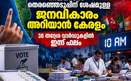 നിയമസഭാ തെരഞ്ഞെടുപ്പിന് ശേഷമുള്ള ജനവികാരം അറിയാൻ കേരളം; 38 തദ്ദേശ വാർഡുകളിൽ ഇന്ന് ഫലം