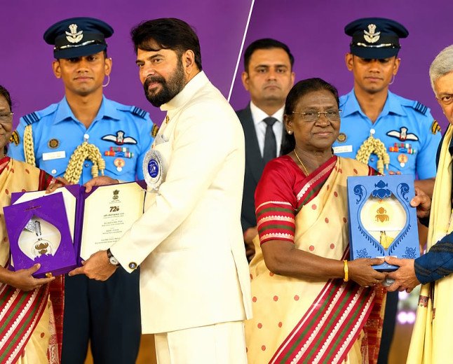 ദേശീയ ചലച്ചിത്ര പുരസ്കാരങ്ങൾ സമ്മാനിച്ചു; മമ്മൂട്ടിക്ക് നാലാം ദേശീയ പുരസ്കാരം