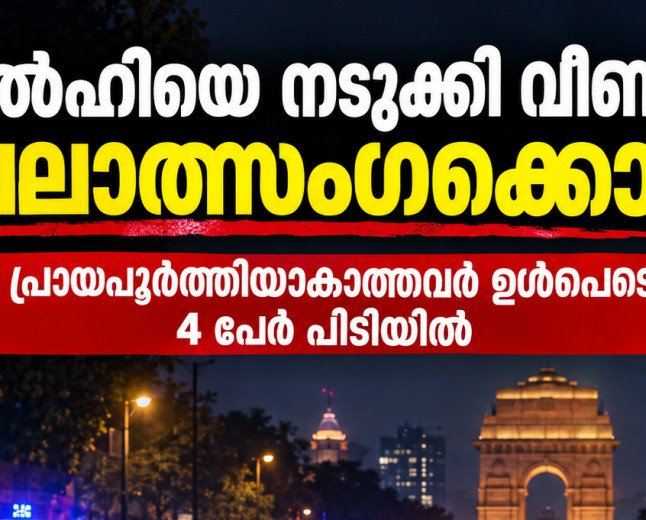 ഡൽഹിയെ നടുക്കി വീണ്ടും ബലാത്സംഗക്കൊല; മൂന്ന് പ്രായപൂർത്തിയാകാത്തവർ ഉൾപ്പെടെ 4 പേർ പിടിയിൽ