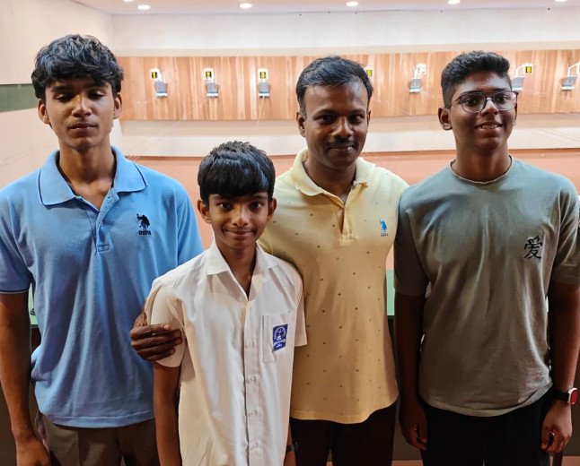 കാസർകോട് ജില്ലാ ഷൂട്ടിംഗ് ചാമ്പ്യൻഷിപ്പിൽ സജ്മിന് ഒന്നാം സ്ഥാനം; റൈഹാനും വിഗ്നേഷും സംസ്ഥാന മത്സരത്തിന്