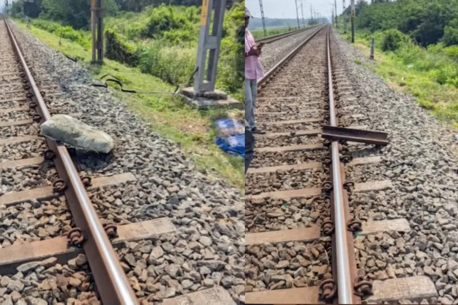 ഷൊർണൂരിൽ ട്രെയിൻ അട്ടിമറി ശ്രമമെന്ന് സംശയം; റെയിൽവേ പാളത്തിൽ ഇരുമ്പ് കഷ്ണങ്ങളും കോൺക്രീറ്റും
