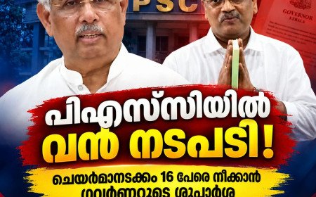 പിഎസ്‌സി ചെയർമാനെയും 15 അംഗങ്ങളെയും നീക്കാൻ ശുപാർശ; രാഷ്ട്രപതിക്ക് റിപ്പോർട്ട് നൽകി ഗവർണർ