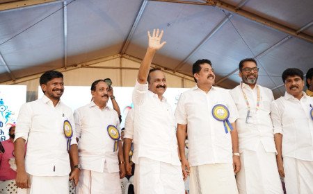 കോഴിക്കോട്ട് കായികമാമാങ്കത്തിന് വർണാഭമായ തുടക്കം; പോരാട്ടം 117.5 പവന്റെ സ്വർണക്കപ്പിനായി