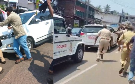 കരിമ്പത്ത് മന്ത്രി ഒ.ജെ. ജനീഷിന്റെ വാഹനം തടഞ്ഞ് അക്രമം: ആറ് പേർ റിമാൻഡിൽ